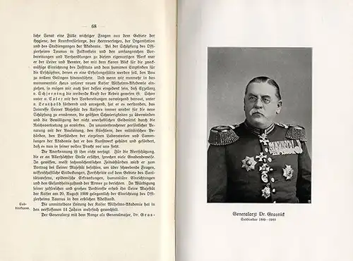Berlin Studentica Militär Arzt Medizin Kaiser Wilhelm Akademie Festschrift 1910