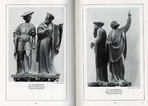 Bayern Nürnberg Kunst Geschichte Renaissance Plastik Figuren Fachbuch 1924