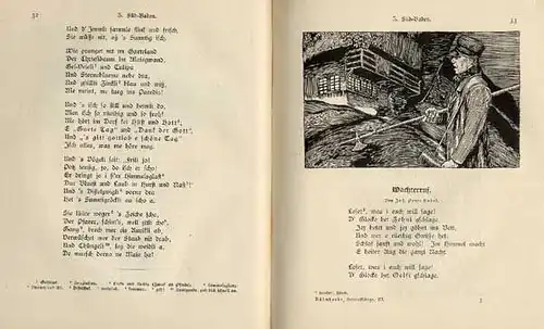 Deutschland Heimat Lieder Buch Nordsee Ostpreußen Österreich Alpen 2 Bände 1901