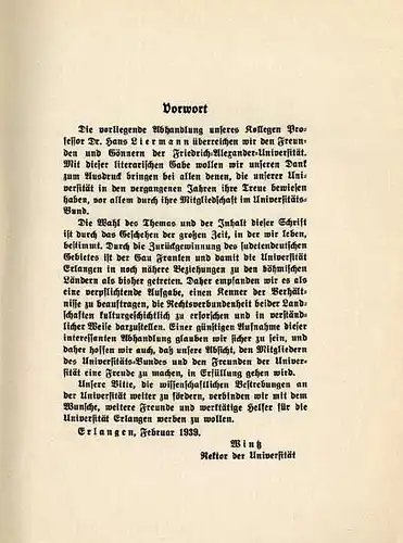 Bayern Franken Deutsch Böhmen Eger Geschichte Politik Beziehungen Buch 1939