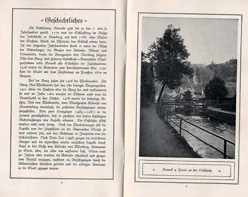 Bayern Fichtelgebirge Bad Berneck alter Reiseführer Wanderbuch 1928