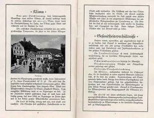 Bayern Fichtelgebirge Bad Berneck alter Reiseführer Wanderbuch 1928