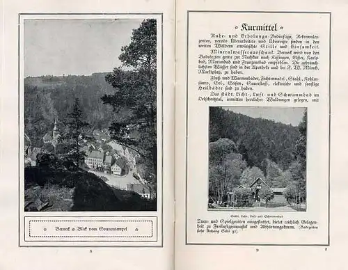 Bayern Fichtelgebirge Bad Berneck alter Reiseführer Wanderbuch 1928