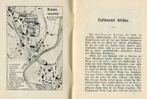 Württemberg Schwarzwald Kloster Hirsau Geschichte Chronik Führer 1910