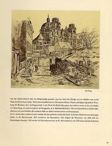 Bayern Franken Würzburg Krieg Zerstörung Wiederaufbau Kunst Grafik Buch 1956