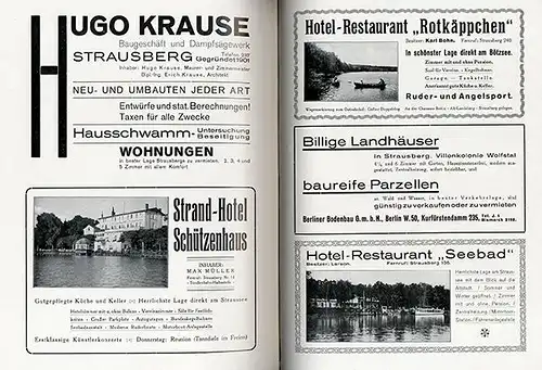 Brandenburg Oderland Strausberg Geschichte Wirtschaft Verkehr Monografie 1932