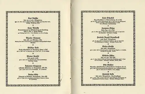 Deutschland Studentika Weltkrieg Tote Gedenkbuch des Kyffhäuser Verbandes 1922 