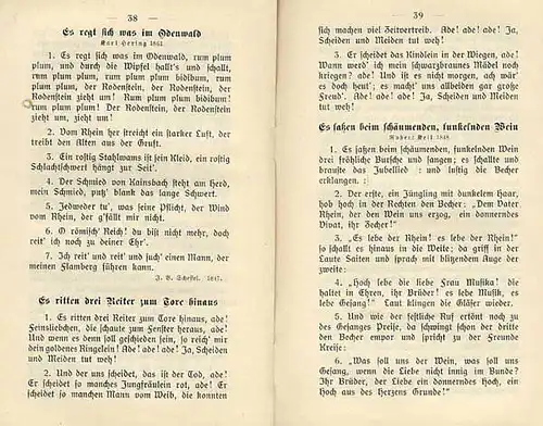 Deutsches Reich Studentika Lieder Buch Sondershäuser Verband Sänger Verbindung 