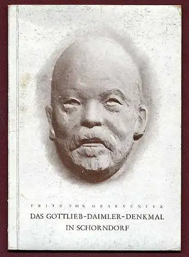 Württemberg Schorndorf Gottlieb Daimler Denkmal Fritz von Gravenitz Buch 1950