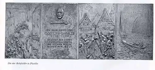 Württemberg Schorndorf Gottlieb Daimler Denkmal Fritz von Gravenitz Buch 1950