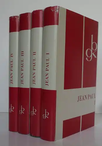 Deutsche Literatur Klassik Romantik Jean Paul Werke 4 Bände Bong Verlag 1966