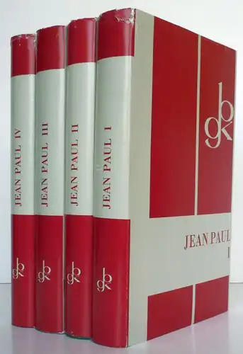 Deutsche Literatur Klassik Romantik Jean Paul Werke 4 Bände Bong Verlag 1966