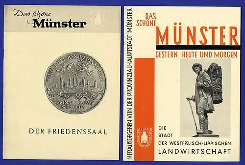 Westfalen Münster Stadt Geschichte Rundfunk Bücher Landwirtschaft 6 Hefte 1953
