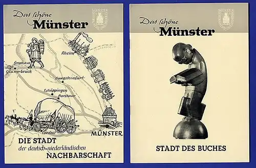 Westfalen Münster Stadt Geschichte Rundfunk Bücher Landwirtschaft 6 Hefte 1953