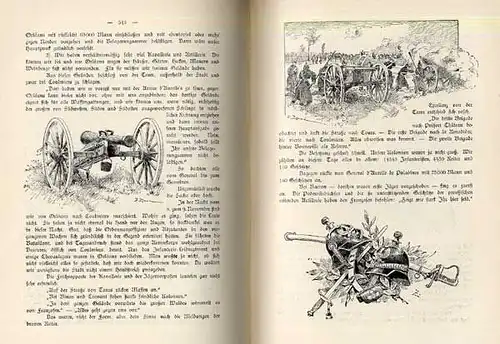 Deutsche Geschichte Militär Feldzug 1870 Kriegs Erinnerungen Prachtausgabe 1900