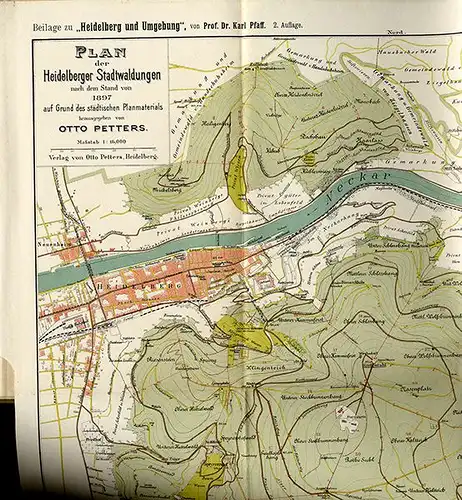 Heidelberg und Umgebung Stadt Geschichte Kultur Kunst Jugendstil Buch 1902