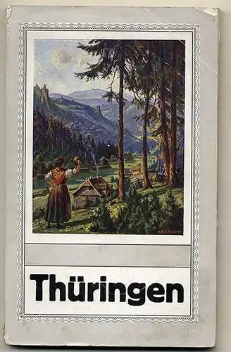 Thüringen Thüringer Wald Hotel Gaststätten Reiseführer Jugendstil Buch 1916