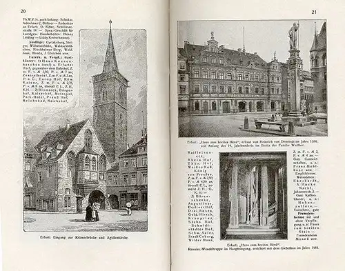 Thüringen Thüringer Wald Hotel Gaststätten Reiseführer Jugendstil Buch 1916