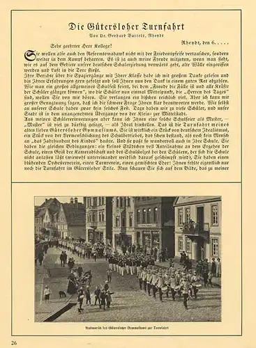 Westfalen Gütersloh 75Jahre Schule Gymnasium Heimat Geschichte Festschrift 1926