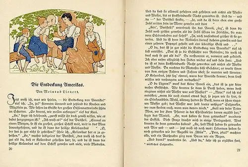 Buchkunst Druck Grafik Jugendstil Oberrhein Schweiz Erzählungen Verse Jugendbuch