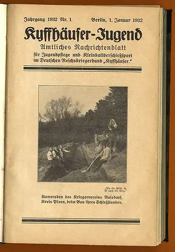 Reichskriegerbund Kyffhäuser Jugend Zeitschrift für Kleinkaliber Schießsport