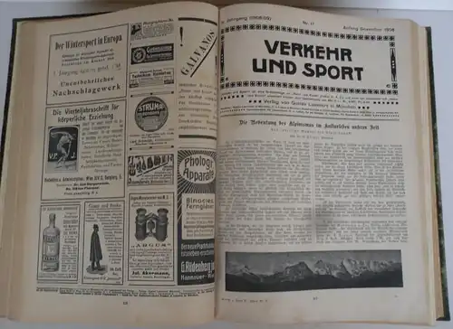 Alpen Verkehr und Sport und Gesundheit Zeitschrift Deutsche Alpenzeitung 1907/09