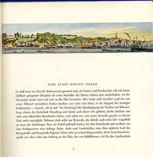 Hamburg Altona 90 Jahre Commerzbank Stadt Geschichte Festschrift 1962 