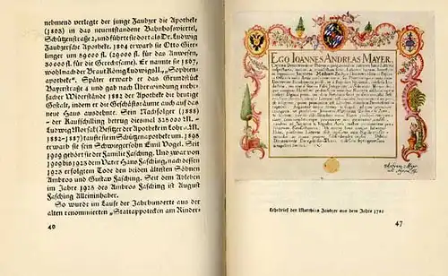 Bayern München Medizin Schützen Apotheke Pirchinger Geschichte Chronik Buch 1927