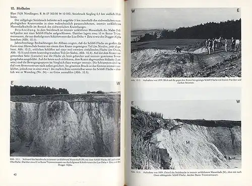 Bayern Geologie Erdgeschichte Meteoriten Krater Nördlinger Ries Buch 1978
