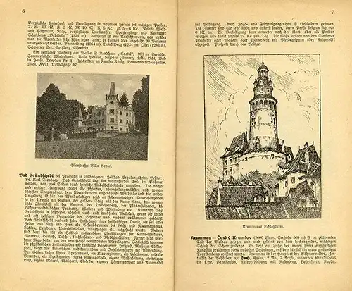 Tschechoslowakische Republik Kurorte Sommerfrischen in Böhmen Sudeten Schlesien 