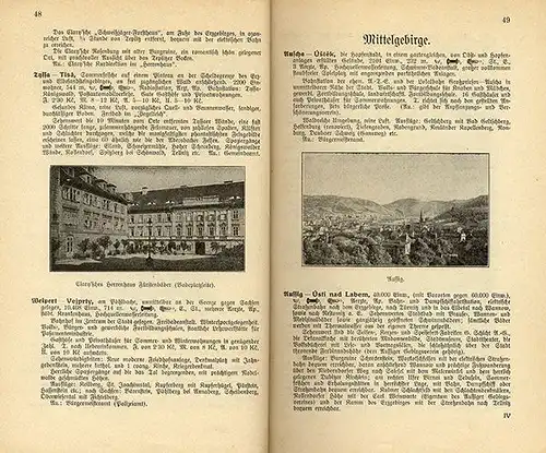Tschechoslowakische Republik Kurorte Sommerfrischen in Böhmen Sudeten Schlesien 