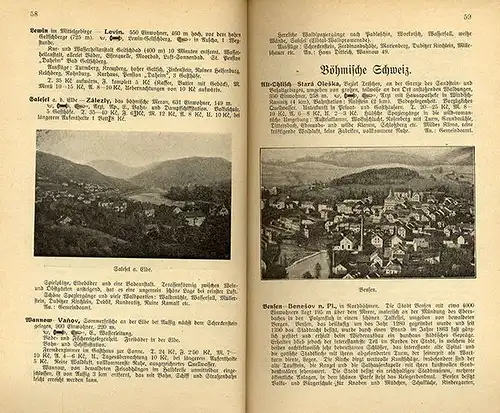 Tschechoslowakische Republik Kurorte Sommerfrischen in Böhmen Sudeten Schlesien 
