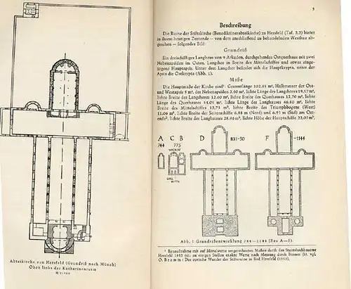 Hessen Rhön Kirche Abtei Hersfeld Bau Architektur Geschichte Buch 1955