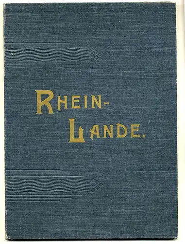 Rhein Schiffahrt Burgen Mainz Bingen Bonn Köln Düsseldorf Foto Mappe 1896