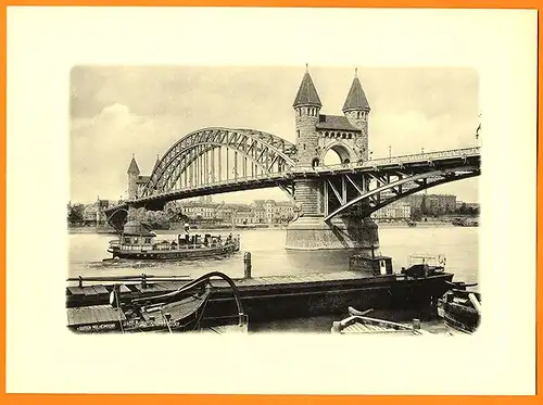 Rhein Schiffahrt Burgen Mainz Bingen Bonn Köln Düsseldorf Foto Mappe 1896