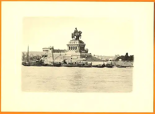 Rhein Schiffahrt Burgen Mainz Bingen Bonn Köln Düsseldorf Foto Mappe 1896