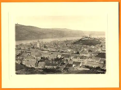 Rhein Schiffahrt Burgen Mainz Bingen Bonn Köln Düsseldorf Foto Mappe 1896