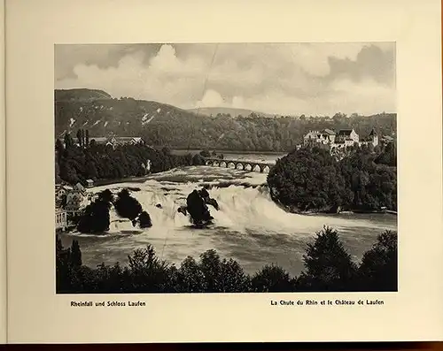 Schweiz Rheinfall Schaffhausen Schloss Laufen Bilder Mappe 1930