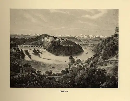 Schweiz Rheinfall Schaffhausen Schloss Laufen Bilder Mappe 1930