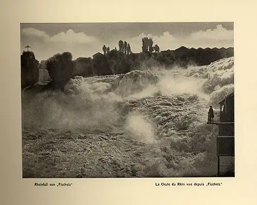 Schweiz Rheinfall Schaffhausen Schloss Laufen Bilder Mappe 1930