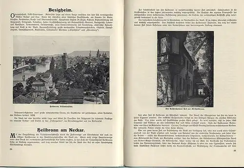 Königlich Württembergische Staatsbahnen Eisenbahn Reise Bilder Album 1910