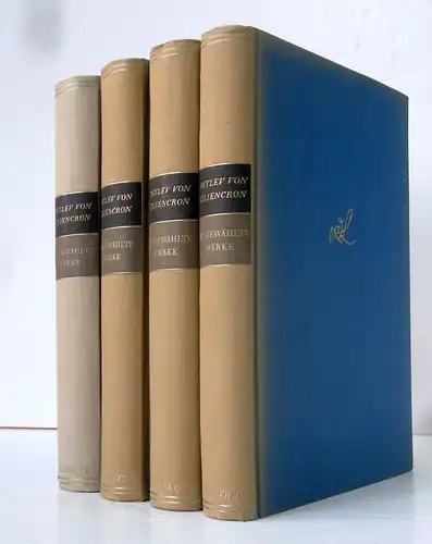 Literatur Detlev von Liliencron Werke Gedichte Romane Ausgabe 4 Bände 1912