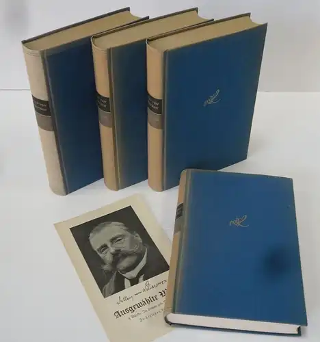 Literatur Detlev von Liliencron Werke Gedichte Romane Ausgabe 4 Bände 1912