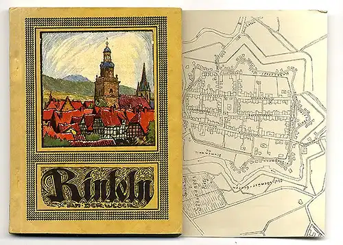 Niedersachsen Weser Rinteln Stadt Geschichte Verkehr Reklame Reiseführer 1925