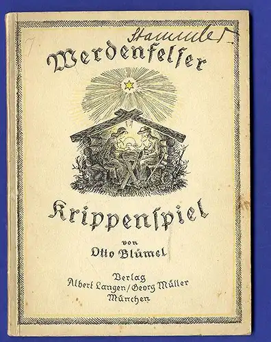 Bayern Kirche Theater Werdenfelser Krippenspiel illustrierte Textfassung 1932