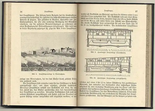 Stadt Hygiene Trinkwasser Filter Technik Abwasser Behandlung Buch 1914