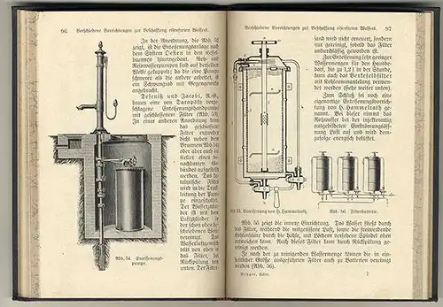 Stadt Hygiene Trinkwasser Filter Technik Abwasser Behandlung Buch 1914