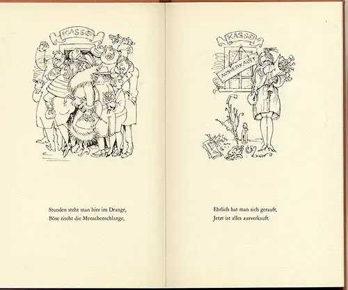 Buchdruck Kunst Liederabend Festgabe Büttenpapier Fabrik Hahnemühle Einbeck 1965
