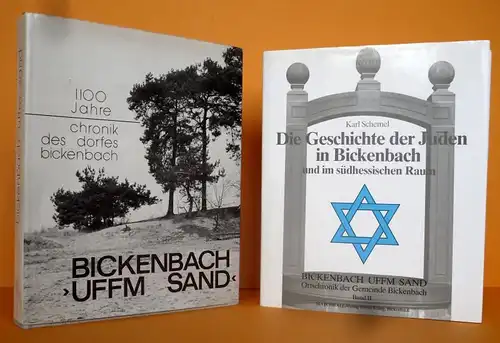 Hessen Darmstadt 1100 Jahre Bickenbach Chronik + Juden Geschichte 2 Bände 1993