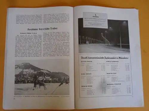 München Daglfing Reiten Pferde Rennsport Trabrenn Zucht Verein Festschrift 1937